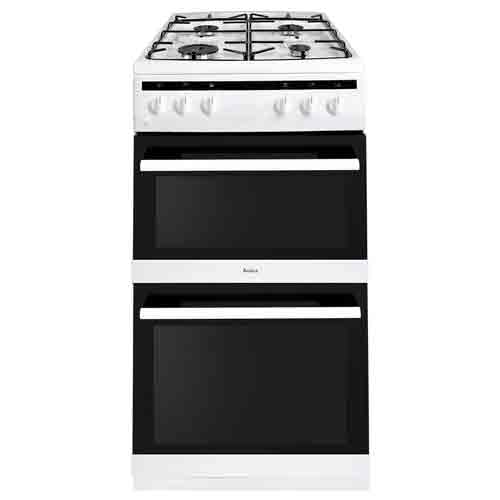 AFG5500WH 50cm freestanding gas double oven with gas hob 