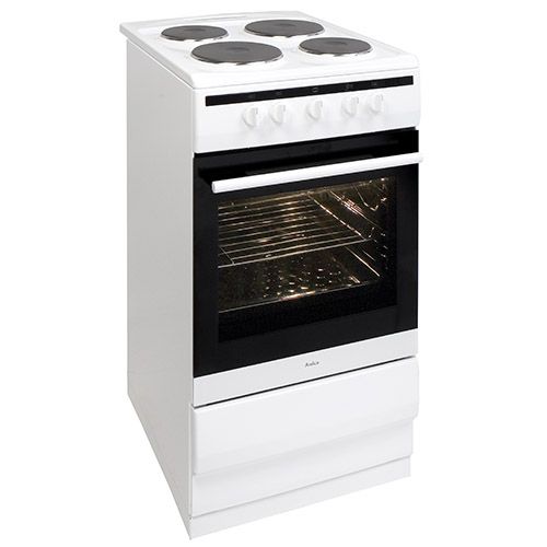 508EE1W 50cm freestanding electric cooker with electric plate hob, white Alternative ()