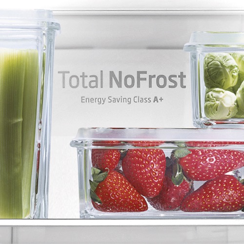 FK3216GWDF 60cm freestanding frost-free 70/30 fridge freezer, white glass Alternative ()