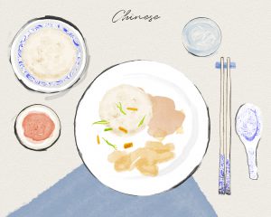 traditional place settings in China